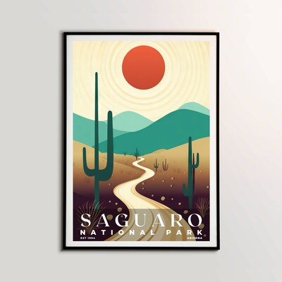 Saguaro National Park Poster, Travel Art, Office Poster, Home Decor | S3 - image2